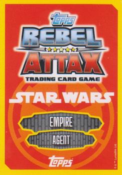 2015 Topps Star Wars Rebel Attax #30 Agent Kallus Back