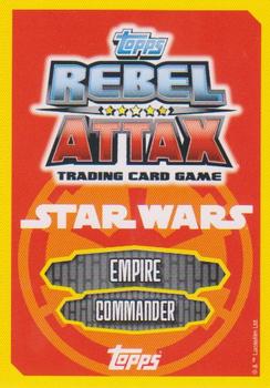2015 Topps Star Wars Rebel Attax #31 Commandant Aresko Back