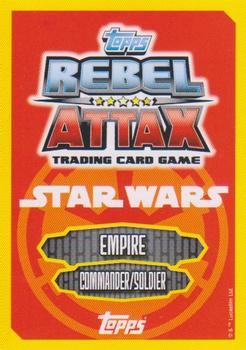 2015 Topps Star Wars Rebel Attax #81 Commandant Aresko & Stormtrooper Back