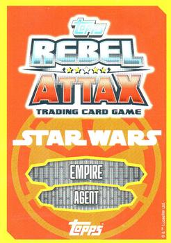 2015 Topps Star Wars Rebel Attax #150 Agent Kallus Back