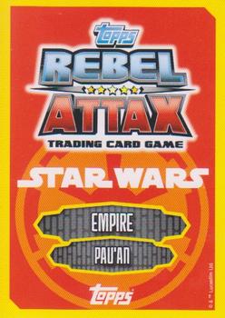 2015 Topps Star Wars Rebel Attax #163 The Inquisitor Back