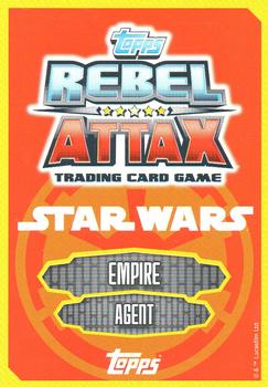2015 Topps Star Wars Rebel Attax #184 Agent Kallus Back
