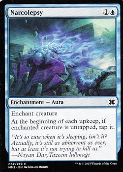 2015 Magic the Gathering Modern Masters 2015 #52 Narcolepsy Front