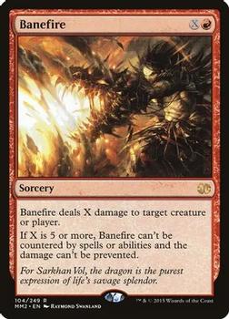 2015 Magic the Gathering Modern Masters 2015 #104 Banefire Front
