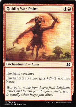 2015 Magic the Gathering Modern Masters 2015 #115 Goblin War Paint Front