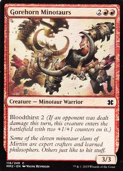 2015 Magic the Gathering Modern Masters 2015 #116 Gorehorn Minotaurs Front