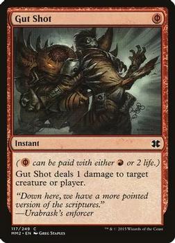 2015 Magic the Gathering Modern Masters 2015 #117 Gut Shot Front