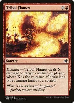 2015 Magic the Gathering Modern Masters 2015 #132 Tribal Flames Front