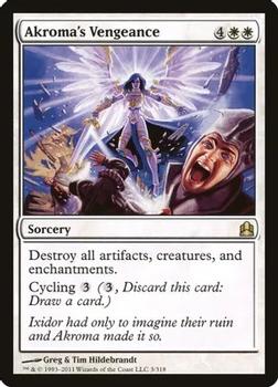 2011 Magic the Gathering Commander #3 Akroma's Vengeance Front