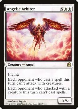2011 Magic the Gathering Commander #5 Angelic Arbiter Front