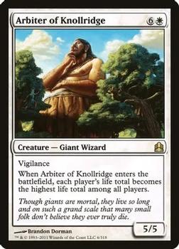 2011 Magic the Gathering Commander #6 Arbiter of Knollridge Front