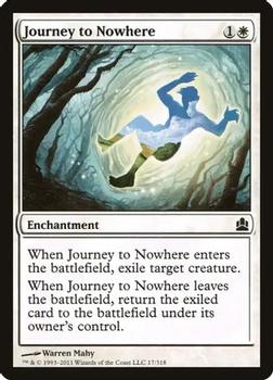 2011 Magic the Gathering Commander #17 Journey to Nowhere Front