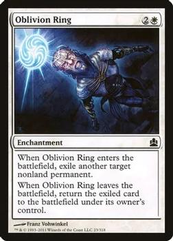2011 Magic the Gathering Commander #23 Oblivion Ring Front