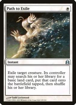 2011 Magic the Gathering Commander #25 Path to Exile Front