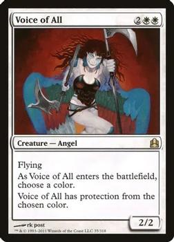 2011 Magic the Gathering Commander #35 Voice of All Front