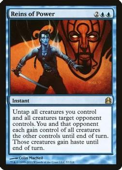 2011 Magic the Gathering Commander #57 Reins of Power Front