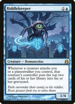 2011 Magic the Gathering Commander #59 Riddlekeeper Front
