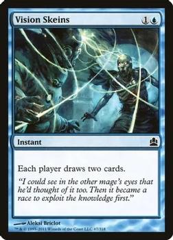 2011 Magic the Gathering Commander #67 Vision Skeins Front