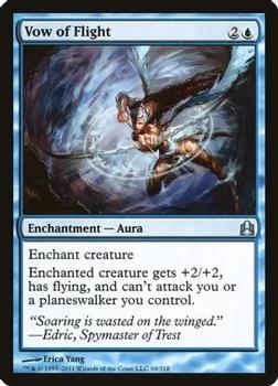 2011 Magic the Gathering Commander #68 Vow of Flight Front