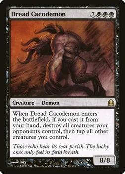 2011 Magic the Gathering Commander #79 Dread Cacodemon Front