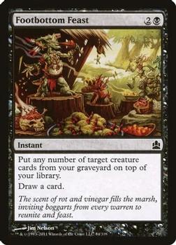2011 Magic the Gathering Commander #84 Footbottom Feast Front
