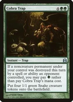 2011 Magic the Gathering Commander #146 Cobra Trap Front