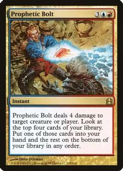 2011 Magic the Gathering Commander #219 Prophetic Bolt Front