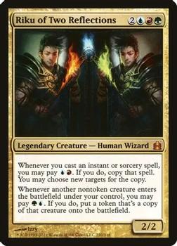 2011 Magic the Gathering Commander #220 Riku of Two Reflections Front