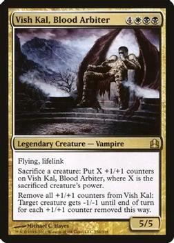 2011 Magic the Gathering Commander #234 Vish Kal, Blood Arbiter Front