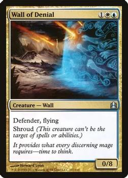 2011 Magic the Gathering Commander #237 Wall of Denial Front