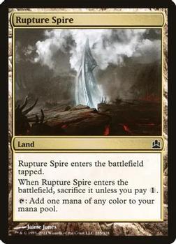 2011 Magic the Gathering Commander #285 Rupture Spire Front