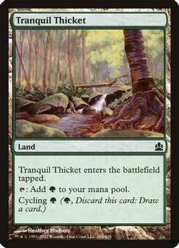2011 Magic the Gathering Commander #292 Tranquil Thicket Front