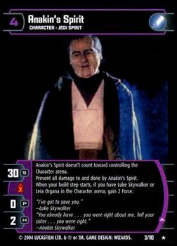 2004 Wizards of the Coast Star Wars: Return of the Jedi TCG #3 Anakin's Spirit (A) Front
