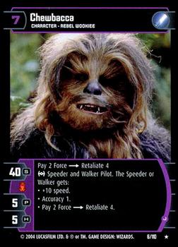 2004 Wizards of the Coast Star Wars: Return of the Jedi TCG #6 Chewbacca (J) Front