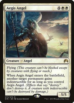 2015 Magic the Gathering Magic Origins #273 Aegis Angel Front