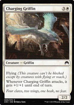 2015 Magic the Gathering Magic Origins #9 Charging Griffin Front