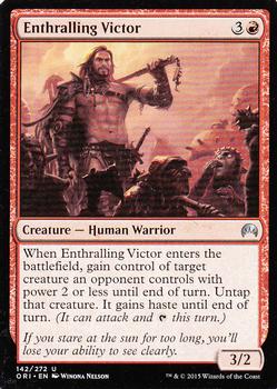 2015 Magic the Gathering Magic Origins #142 Enthralling Victor Front