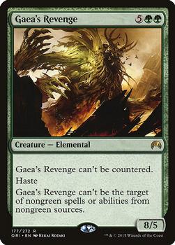 2015 Magic the Gathering Magic Origins #177 Gaea's Revenge Front