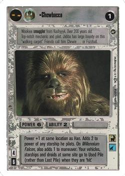 1998 Decipher Star Wars CCG A New Hope Unlimited #NNO Chewbacca Front