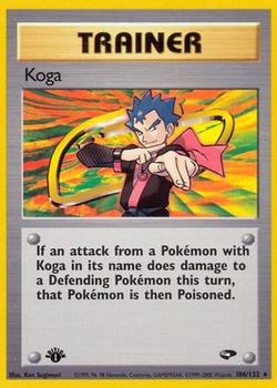 2000 Pokemon Gym Challenge 1st Edition #106/132 Koga Front
