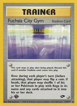 2000 Pokemon Gym Challenge 1st Edition #114/132 Fuchsia City Gym Front