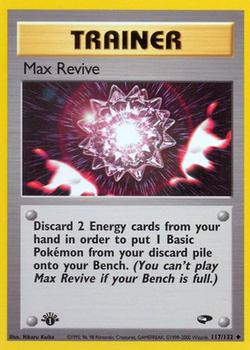 2000 Pokemon Gym Challenge 1st Edition #117/132 Max Revive Front