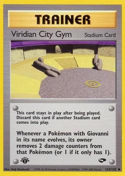 2000 Pokemon Gym Challenge 1st Edition #123/132 Viridian City Gym Front