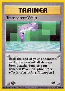 2000 Pokemon Gym Challenge 1st Edition #125/132 Transparent Walls Front