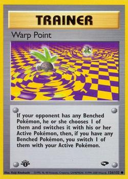 2000 Pokemon Gym Challenge 1st Edition #126/132 Warp Point Front