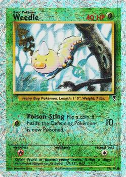2002 Pokemon Legendary Collection - Reverse Holographic #99 Weedle Front