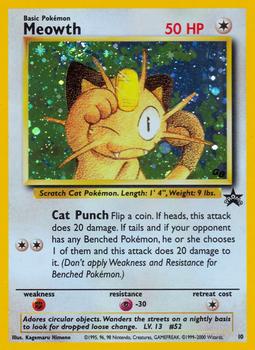 1999-03 Pokemon Wizards Black Star Promos #10 Meowth Front