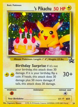 1999-03 Pokemon Wizards Black Star Promos #24 _____'s Pikachu Front
