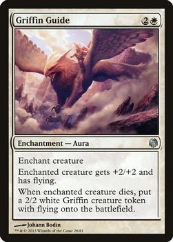 2013 Magic the Gathering Duel Decks: Heroes vs. Monsters #28 Griffin Guide Front