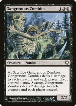 2006 Magic the Gathering Coldsnap Theme Decks #127 Gangrenous Zombies Front